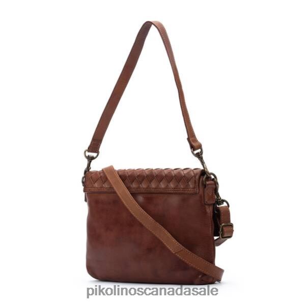 FAURA braided flap shoulder bag Women Cognac 4604J377 Pikolinos Accessory