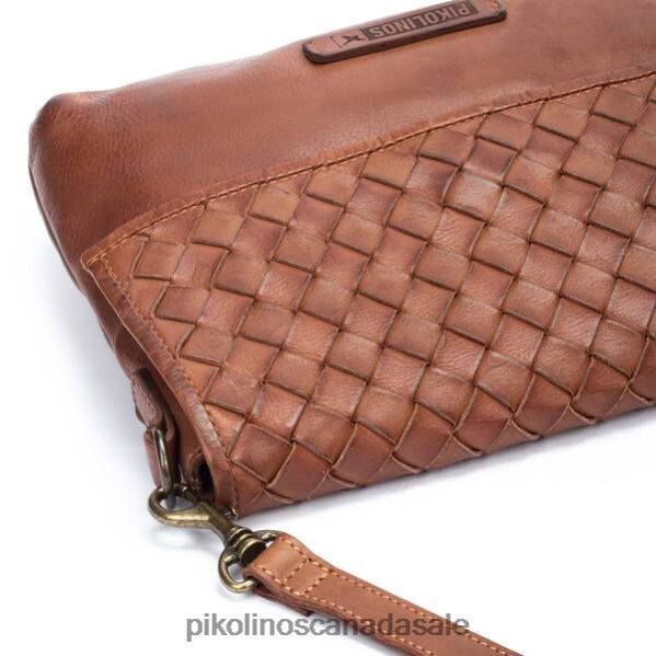 FAURA braided flap shoulder bag Women Cognac 4604J377 Pikolinos Accessory