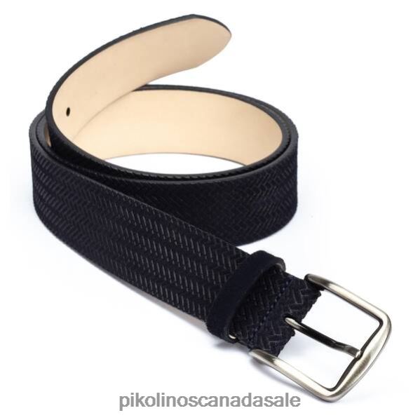 CINTURONES braided leather belt Men Blue 4604J1043 Pikolinos Accessory