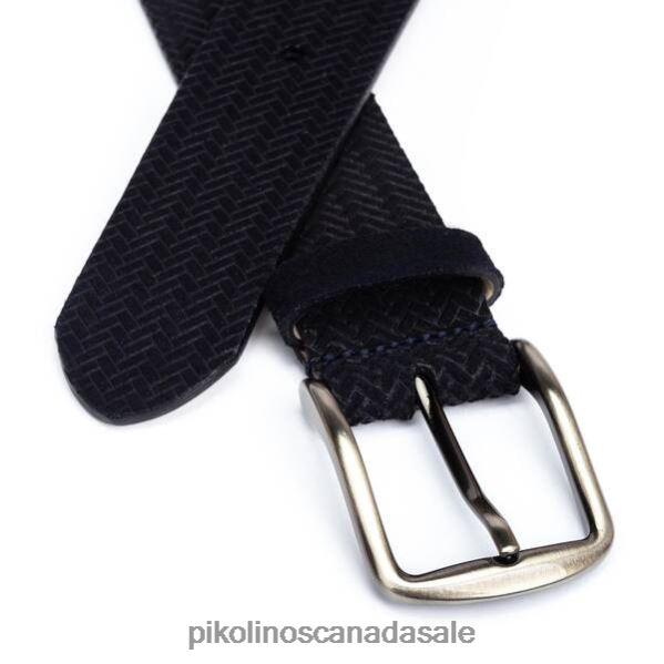 CINTURONES braided leather belt Men Blue 4604J1043 Pikolinos Accessory