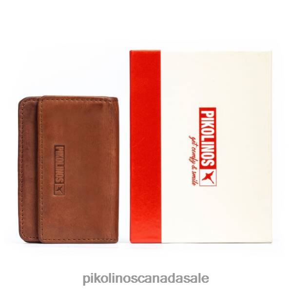 CARTERAS button fastener purse Men Cognac 4604J682 Pikolinos Accessory