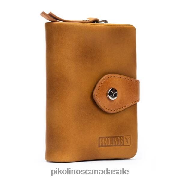 CARTERAS leather purse with zip Women Honey 4604J838 Pikolinos Accessory