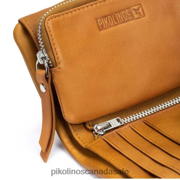 CARTERAS leather purse with zip Women Honey 4604J838 Pikolinos Accessory