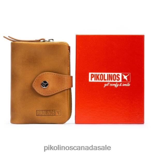 CARTERAS leather purse with zip Women Honey 4604J838 Pikolinos Accessory