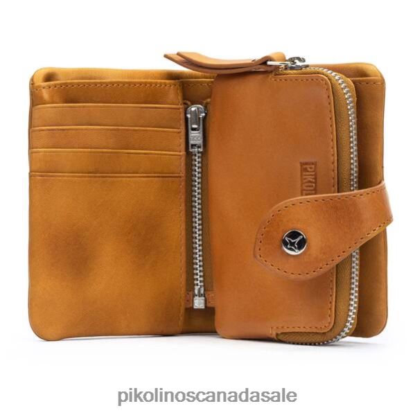 CARTERAS leather purse with zip Women Honey 4604J838 Pikolinos Accessory