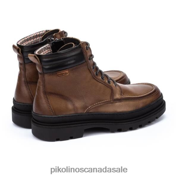 OURENSE Ourense lace-up boots with side zipper Men Olive 4604J632 Pikolinos Footwear