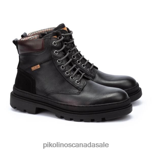 OURENSE Ourense lace-up boots with zipper Men Black 4604J627 Pikolinos Footwear