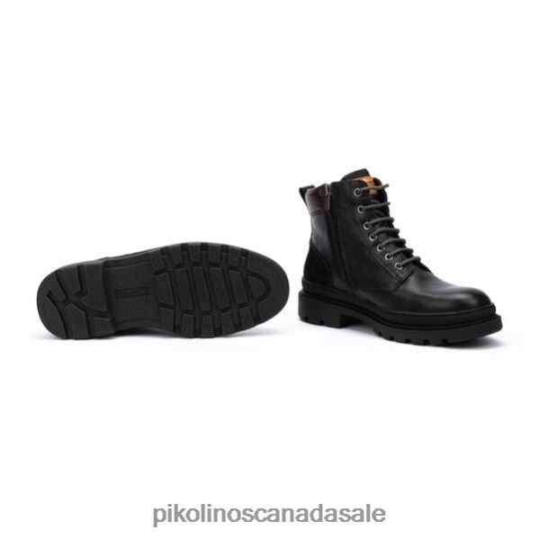 OURENSE Ourense lace-up boots with zipper Men Black 4604J627 Pikolinos Footwear