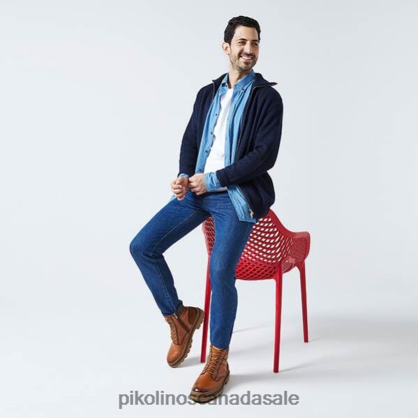 OURENSE Ourense lace-up boots with zipper Men Brandy 4604J629 Pikolinos Footwear