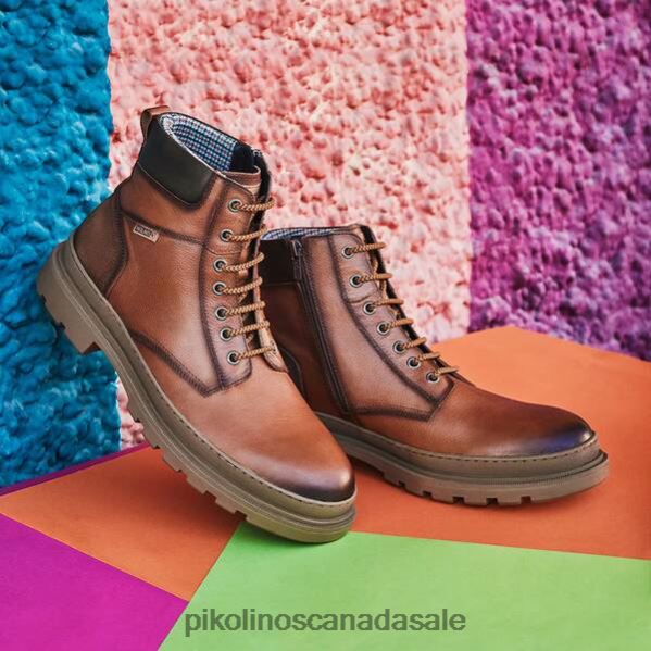 OURENSE Ourense lace-up boots with zipper Men Brandy 4604J629 Pikolinos Footwear