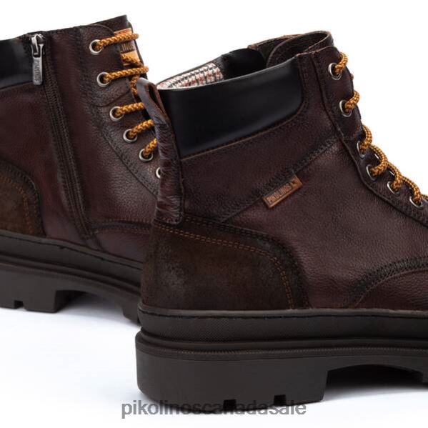 OURENSE Ourense lace-up boots with zipper Men Caoba 4604J628 Pikolinos Footwear