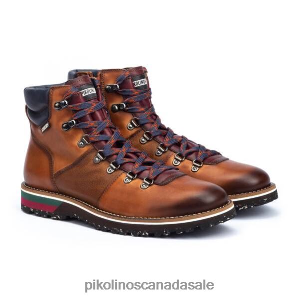 PIRINEOS leather boots with light sole Men Brandy 4604J1028 Pikolinos Footwear