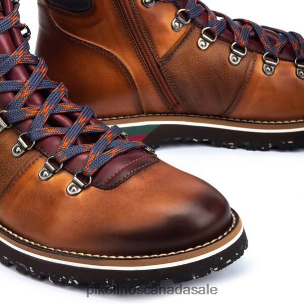 PIRINEOS leather boots with light sole Men Brandy 4604J1028 Pikolinos Footwear