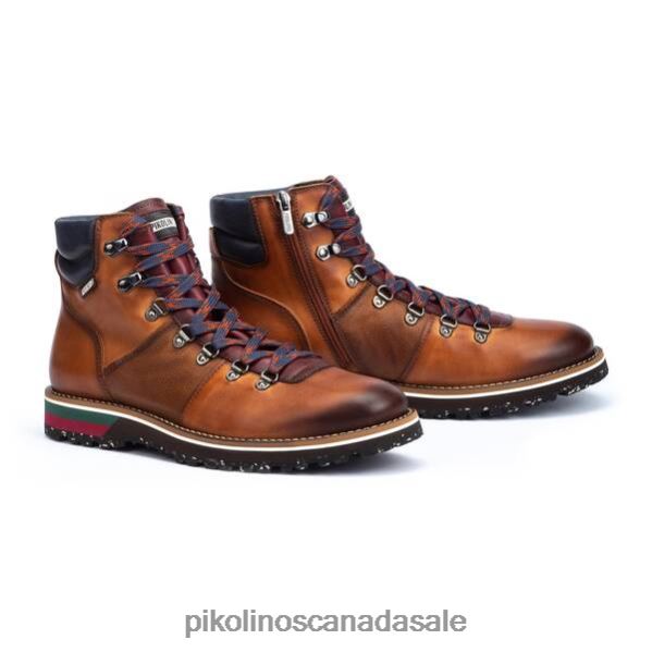 PIRINEOS leather boots with light sole Men Brandy 4604J1028 Pikolinos Footwear