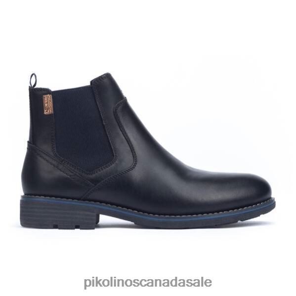 YORK chelsea boot with furry lining Men Black 4604J639 Pikolinos Footwear