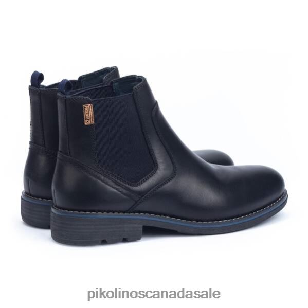 YORK chelsea boot with furry lining Men Black 4604J639 Pikolinos Footwear