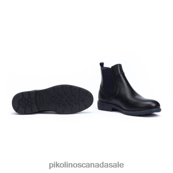 YORK chelsea boot with furry lining Men Black 4604J639 Pikolinos Footwear