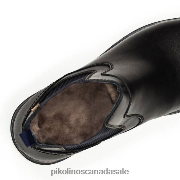 YORK chelsea boot with furry lining Men Black 4604J639 Pikolinos Footwear