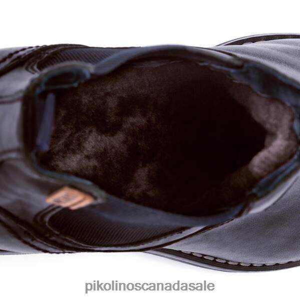 YORK chelsea boot with furry lining Men Black 4604J639 Pikolinos Footwear