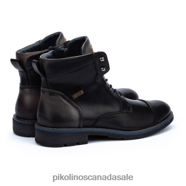 YORK two-tone leather lace-up boots Men Black 4604J619 Pikolinos Footwear