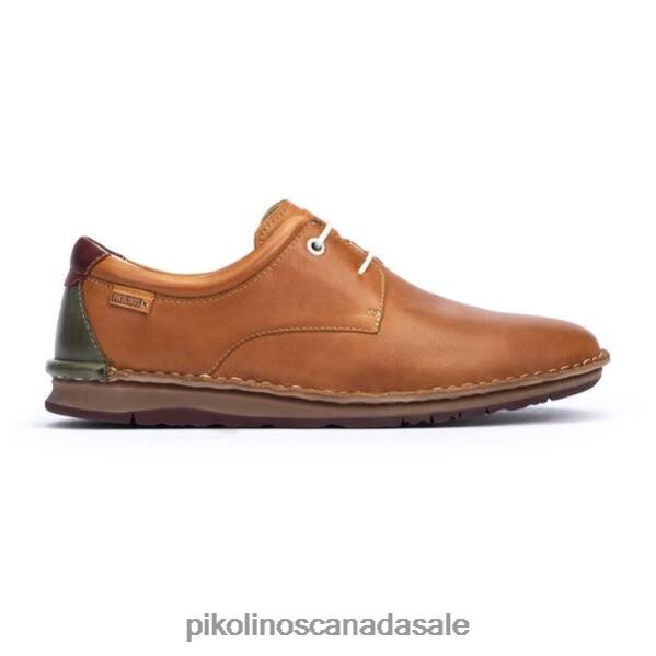 NAVAS leather shoes with laces and two-tone sole Men Brandy 4604J937 Pikolinos Footwear