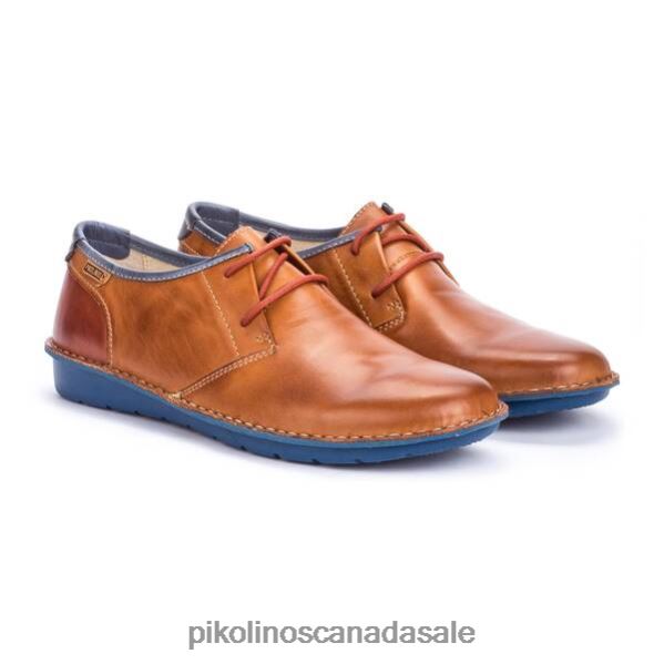 SANTIAGO santiago blucher with visible stitching Men Brandy 4604J902 Pikolinos Footwear