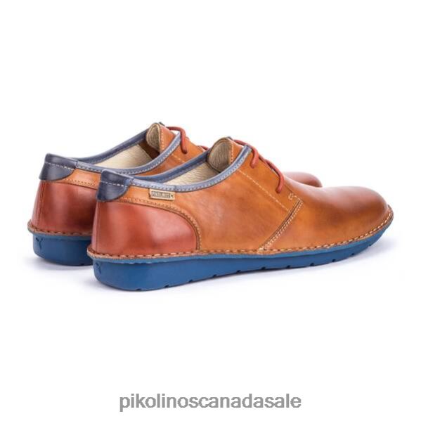 SANTIAGO santiago blucher with visible stitching Men Brandy 4604J902 Pikolinos Footwear