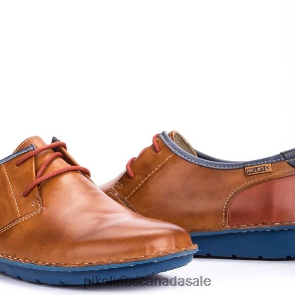 SANTIAGO santiago blucher with visible stitching Men Brandy 4604J902 Pikolinos Footwear