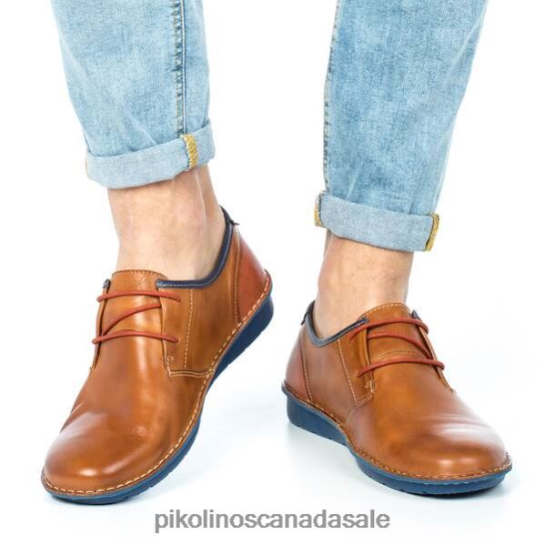 SANTIAGO santiago blucher with visible stitching Men Brandy 4604J902 Pikolinos Footwear