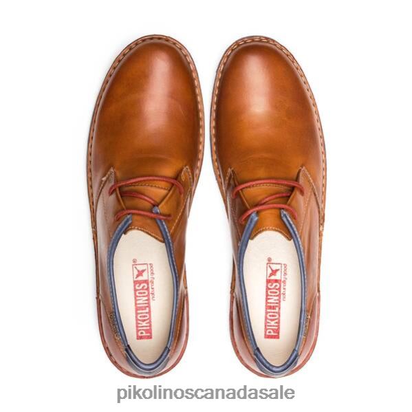 SANTIAGO santiago blucher with visible stitching Men Brandy 4604J902 Pikolinos Footwear