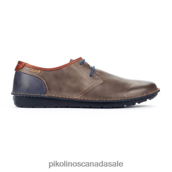 SANTIAGO santiago blucher with visible stitching Men Dark Grey 4604J901 Pikolinos Footwear