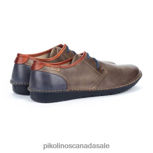 SANTIAGO santiago blucher with visible stitching Men Dark Grey 4604J901 Pikolinos Footwear