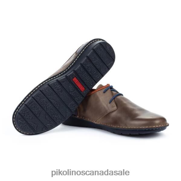 SANTIAGO santiago blucher with visible stitching Men Dark Grey 4604J901 Pikolinos Footwear