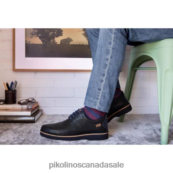 YESTE leather shoes with sport sole Men Black 4604J979 Pikolinos Footwear