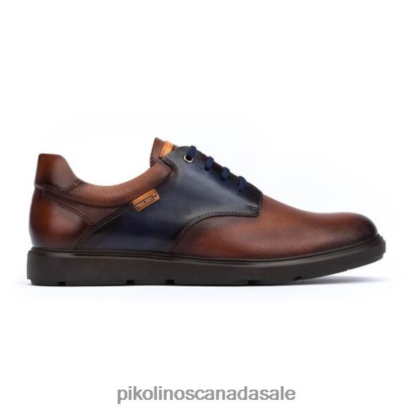 DURANGO lace-up leather derby shoes with colour contrast Men Cuero 4604J932 Pikolinos Footwear