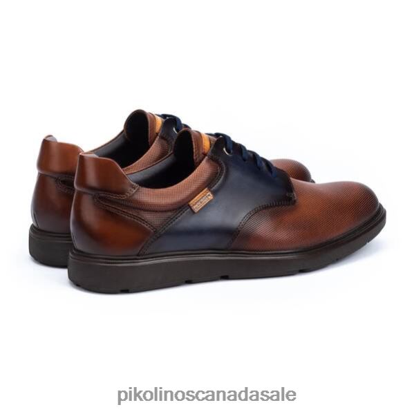 DURANGO lace-up leather derby shoes with colour contrast Men Cuero 4604J932 Pikolinos Footwear