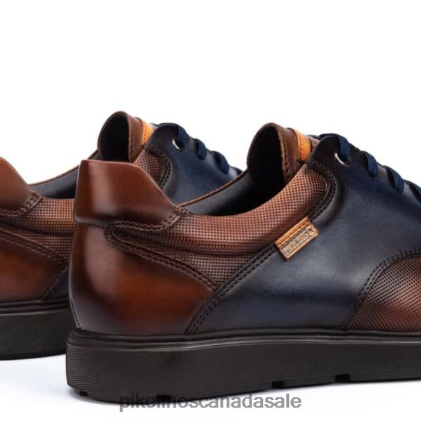 DURANGO lace-up leather derby shoes with colour contrast Men Cuero 4604J932 Pikolinos Footwear