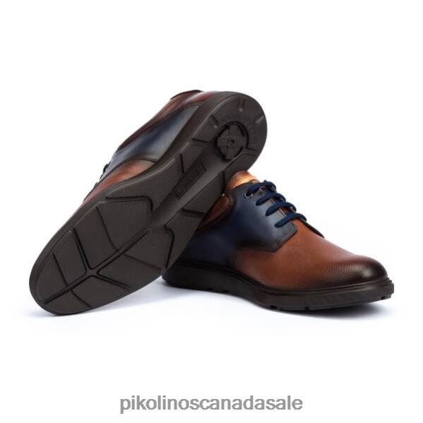 DURANGO lace-up leather derby shoes with colour contrast Men Cuero 4604J932 Pikolinos Footwear
