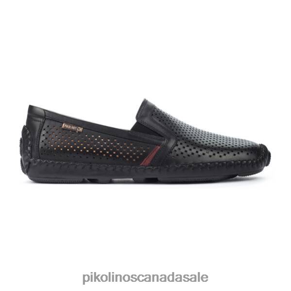 JEREZ jerez die cut leather moccasin Men Black 4604J522 Pikolinos Footwear