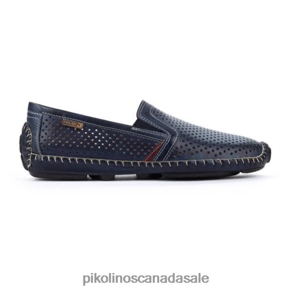 JEREZ jerez die cut leather moccasin Men Blue 4604J524 Pikolinos Footwear