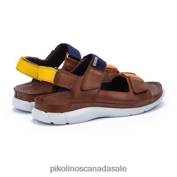 OROPESA leather sandals with colored straps Men Cuero 4604J515 Pikolinos Footwear