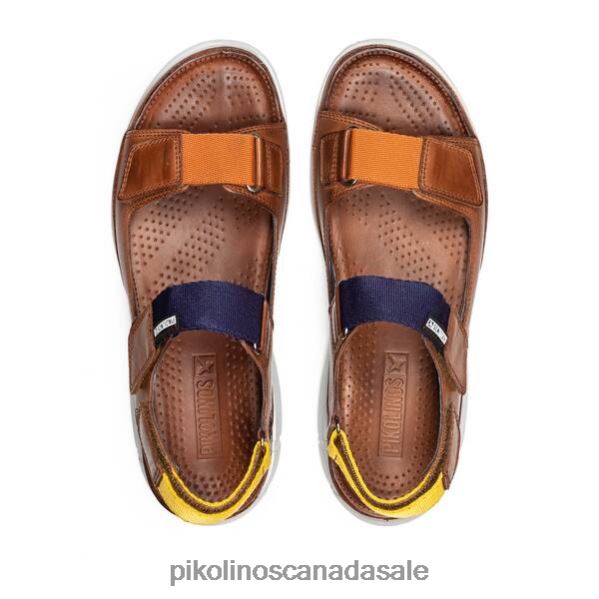 OROPESA leather sandals with colored straps Men Cuero 4604J515 Pikolinos Footwear