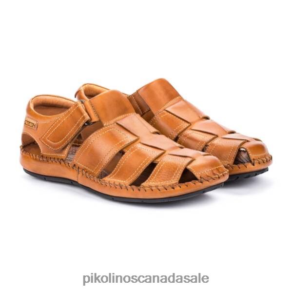 TARIFA tarifa strap sandal with velcro closure Men Brandy 4604J505 Pikolinos Footwear
