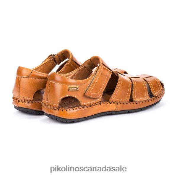 TARIFA tarifa strap sandal with velcro closure Men Brandy 4604J505 Pikolinos Footwear