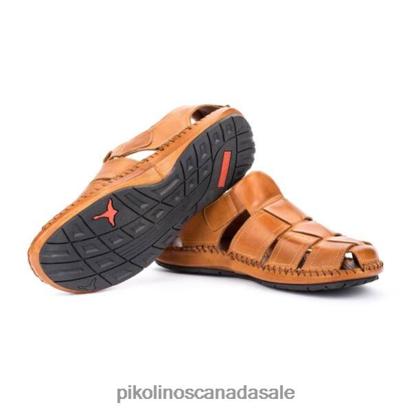 TARIFA tarifa strap sandal with velcro closure Men Brandy 4604J505 Pikolinos Footwear