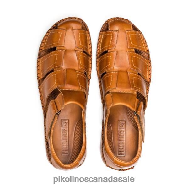 TARIFA tarifa strap sandal with velcro closure Men Brandy 4604J505 Pikolinos Footwear