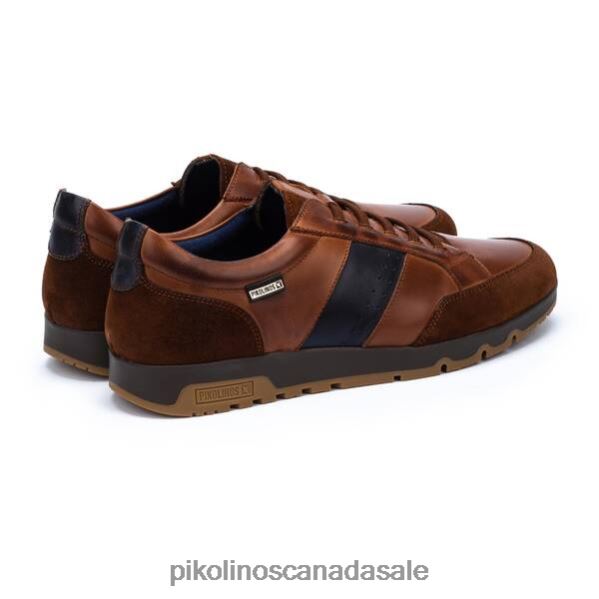 ALARCON Leather sneaker with elastic closure Men Cuero 4604J859 Pikolinos Footwear