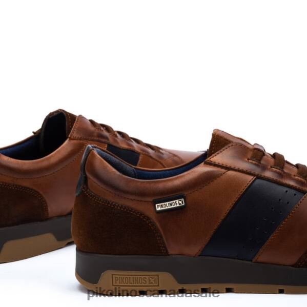 ALARCON Leather sneaker with elastic closure Men Cuero 4604J859 Pikolinos Footwear