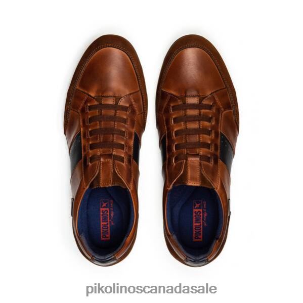 ALARCON Leather sneaker with elastic closure Men Cuero 4604J859 Pikolinos Footwear