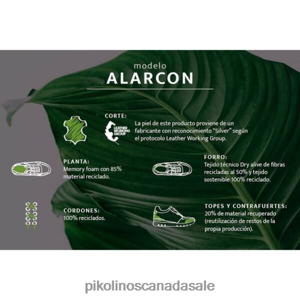 ALARCON leather sneakers with zip closure Men Cuero 4604J875 Pikolinos Footwear